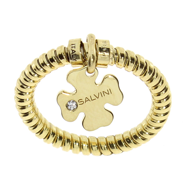 Salvini Gioielli | Anello Minimal Pop quadrifoglio in oro 9 kt