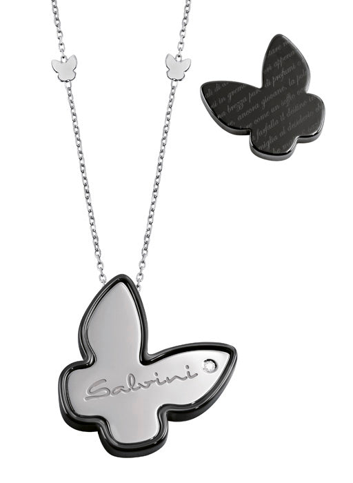 Salvini Gioielli | Collana Frammenti d'Autore farfalla in ceramica e oro 9 kt