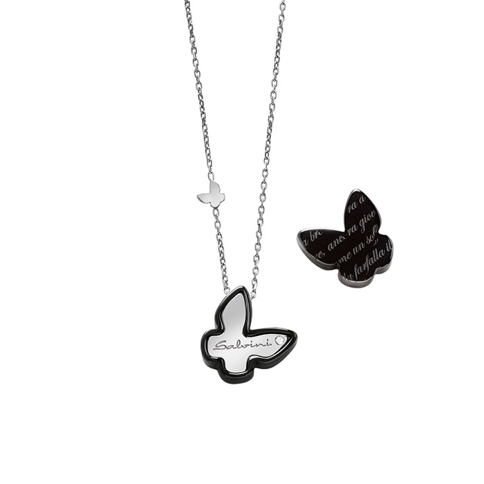 Salvini Gioielli | Collana Frammenti d'Autore farfalla in ceramica e oro 9 kt