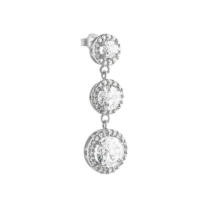 Bliss Fashion | Mono Orecchino Argento Con Zirconi